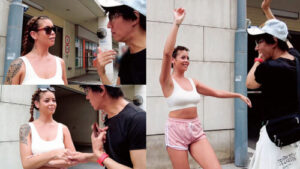 世界共通的肢體語言 街角搭訕興高采烈的西班牙辣妹！無限高潮褐色天使快樂伺候！