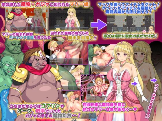 被囚禁的瑪莉亞公主與淫墮的魔物城堡 [HarapekoChicken]