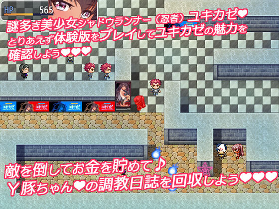 迷路動作RPG影子跑者雪風~被奪取墮落的貧乳忍者~