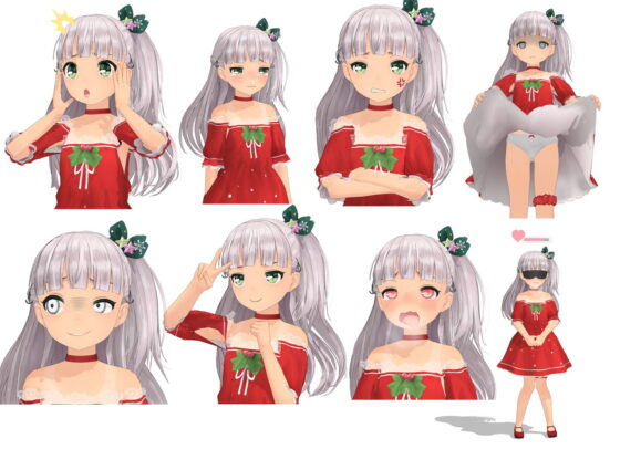 【MMD模型】女指揮官聖誕服裝 Ver.1.01(Salmon Pink Planet)