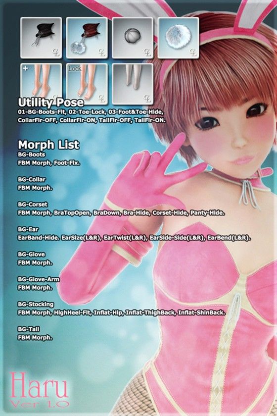 Cutie Bunny for Haru Ver 1.0(Choco'とこ) - FANZA同人