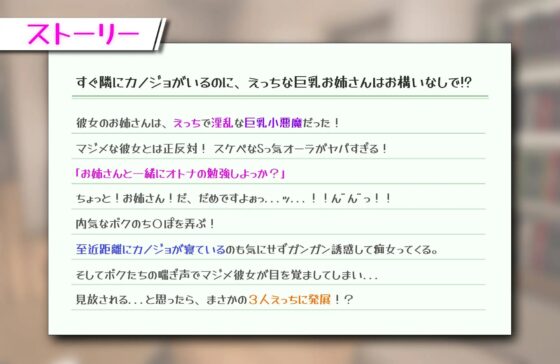 姉妹丼VR ～成熟淫蕩姐姐的誘惑×認真女友的快樂墮落～