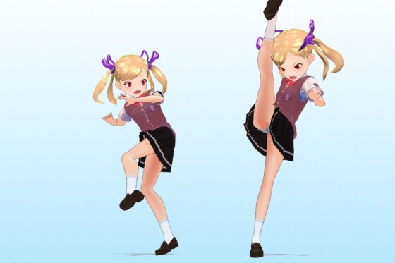 2年3班 出席號碼2號 艾瑪·德羅西 夏服3D模型數據(私立赤根〇〇)