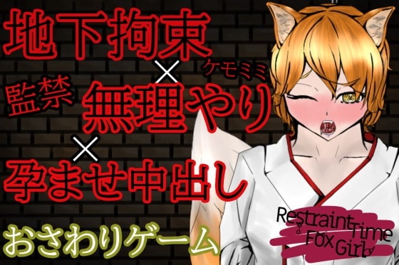 【自慰輔助觸摸遊戲】RestraintTimeFoxGirl～獸耳少女拘束孕育強暴暗黑打工～ [青。]