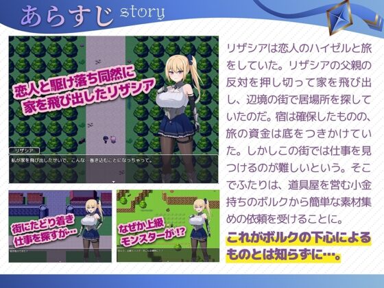 【手機版】冒險者莉莎西亞 -矛盾與屈辱的3天- [Fetishism製作所]