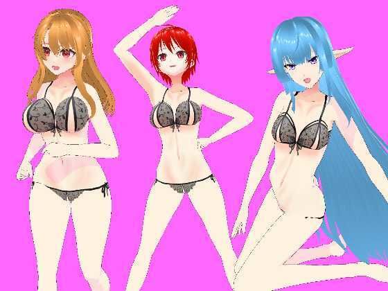 Gee-kun-soft character 下著02 VRM 3D角色素材集