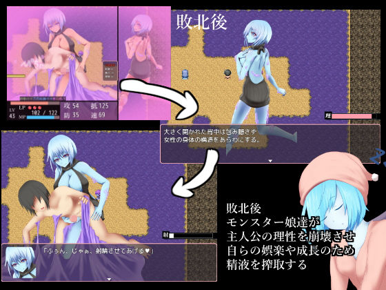 開啟作弊模式卻被異常狀態誘惑反制的怪物娘逆襲同人遊戲