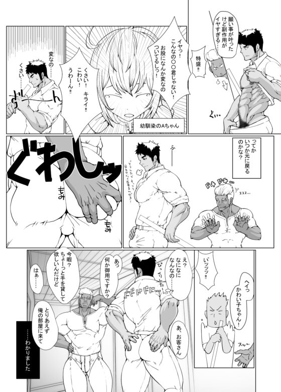 身高和那話兒都變超大而墮落的故事 [逃げ水]