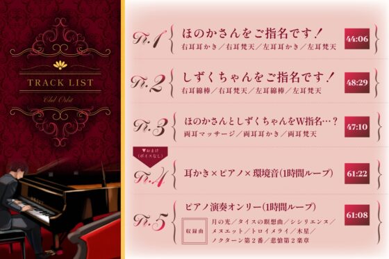 在高級俱樂部邊聽鋼琴演奏邊享受掏耳朵服務